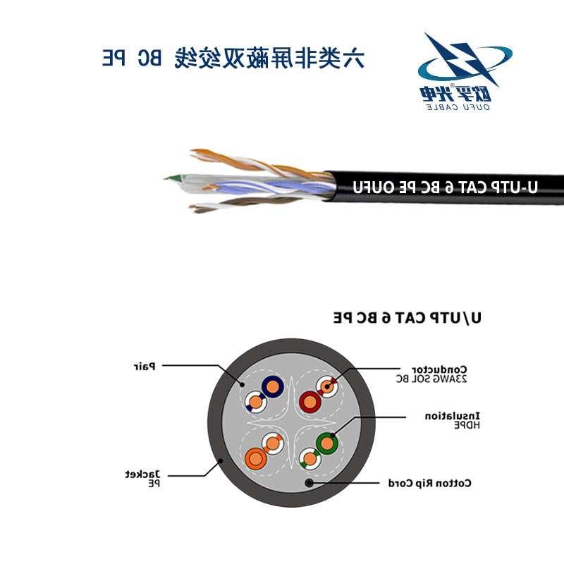 新疆U/UTP6类4对非屏蔽室外电缆(23AWG)