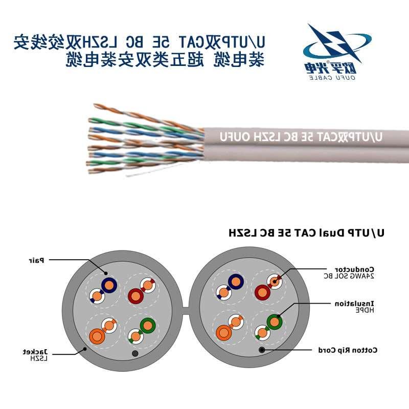 新疆U/UTP超五类双4对非屏蔽电缆(24AWG)