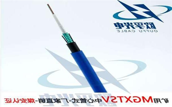 浙江欧孚MGXTSV-8B1 矿用单模阻燃光缆G652D纤芯煤安证书